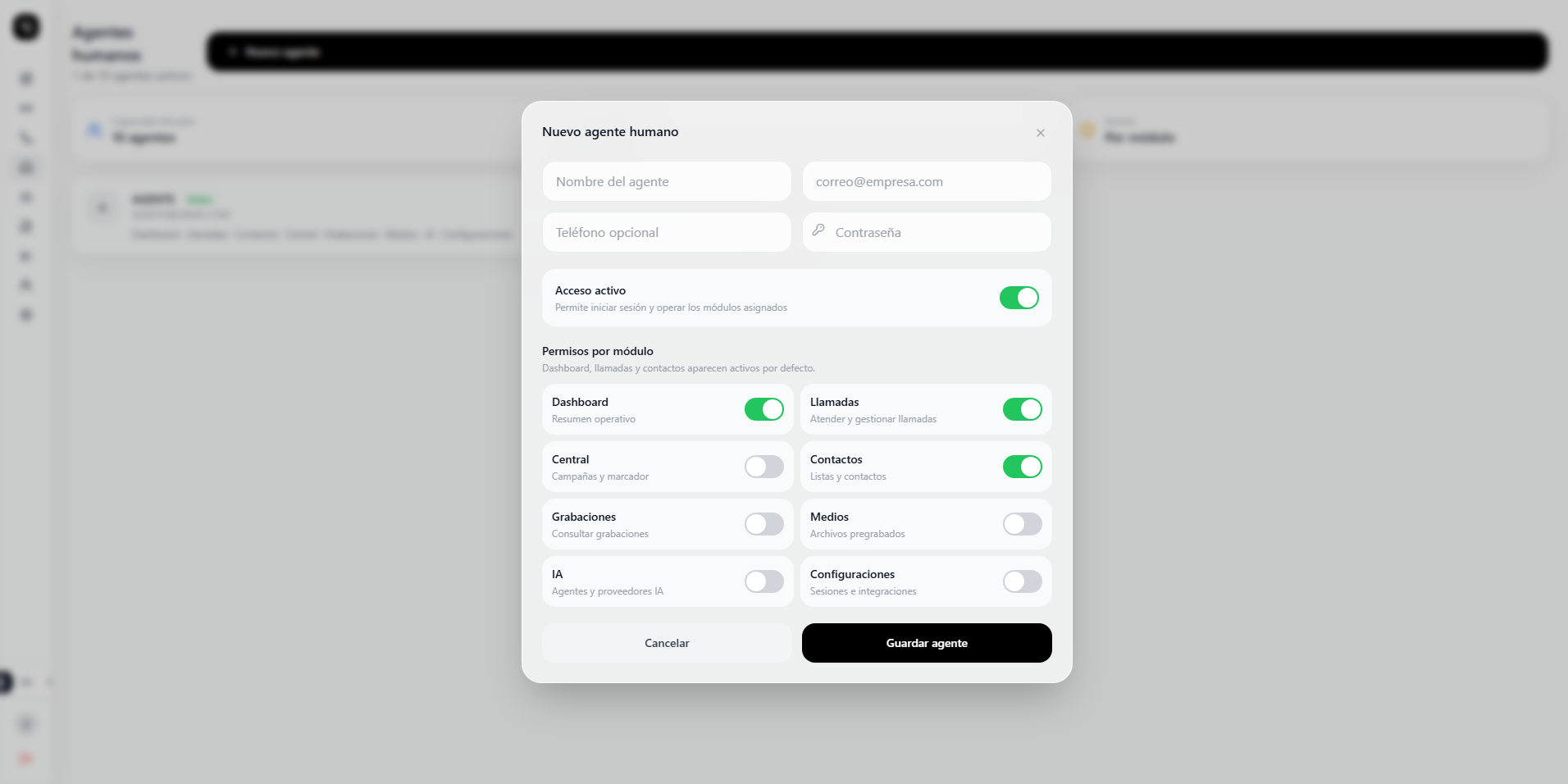 Voxelia Agents module